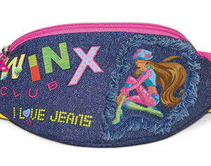 Winx Lisanslı Denim Bel Çantası